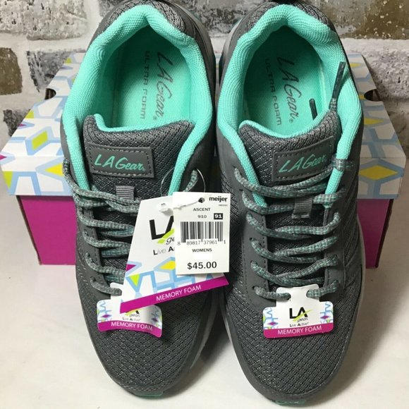 Womens LA Gear Active ASCENT Athletic Shoe Sneakers Size 6.5 Wide Gray NWT - Picture 2 of 7